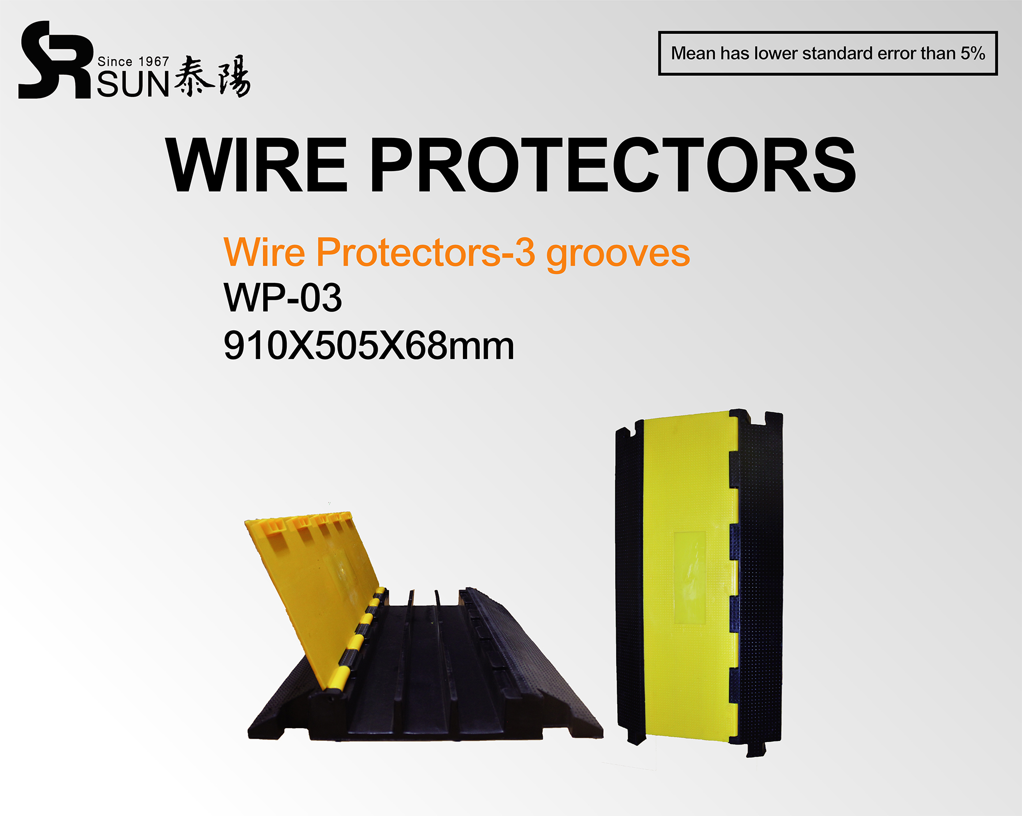 Wire protectors-3 grooves(WP-03) | SUN RUBBER