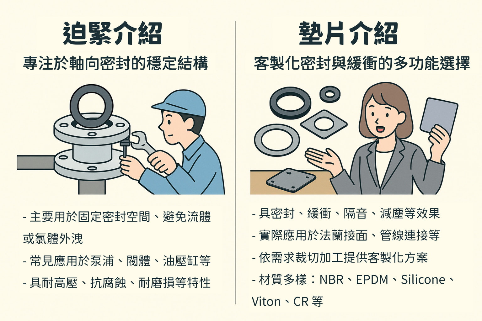 迫緊與墊片介紹比較 迫緊與墊片介紹比較