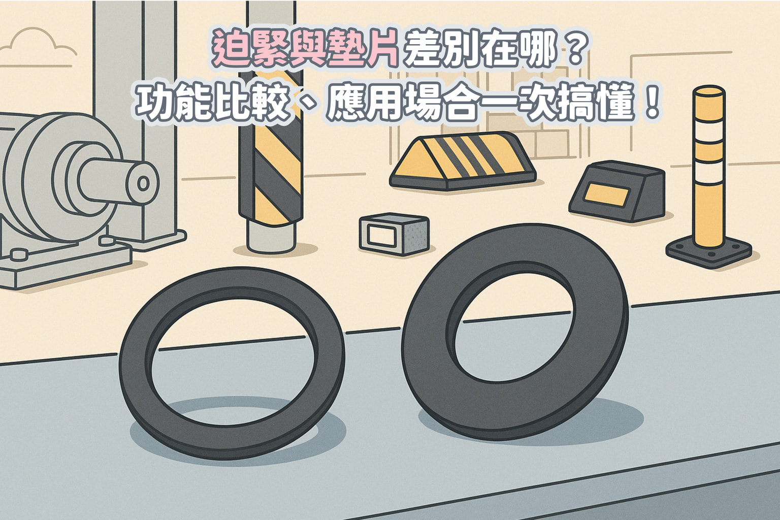 迫緊與墊片差別在哪？功能比較、應用場合一次搞懂！