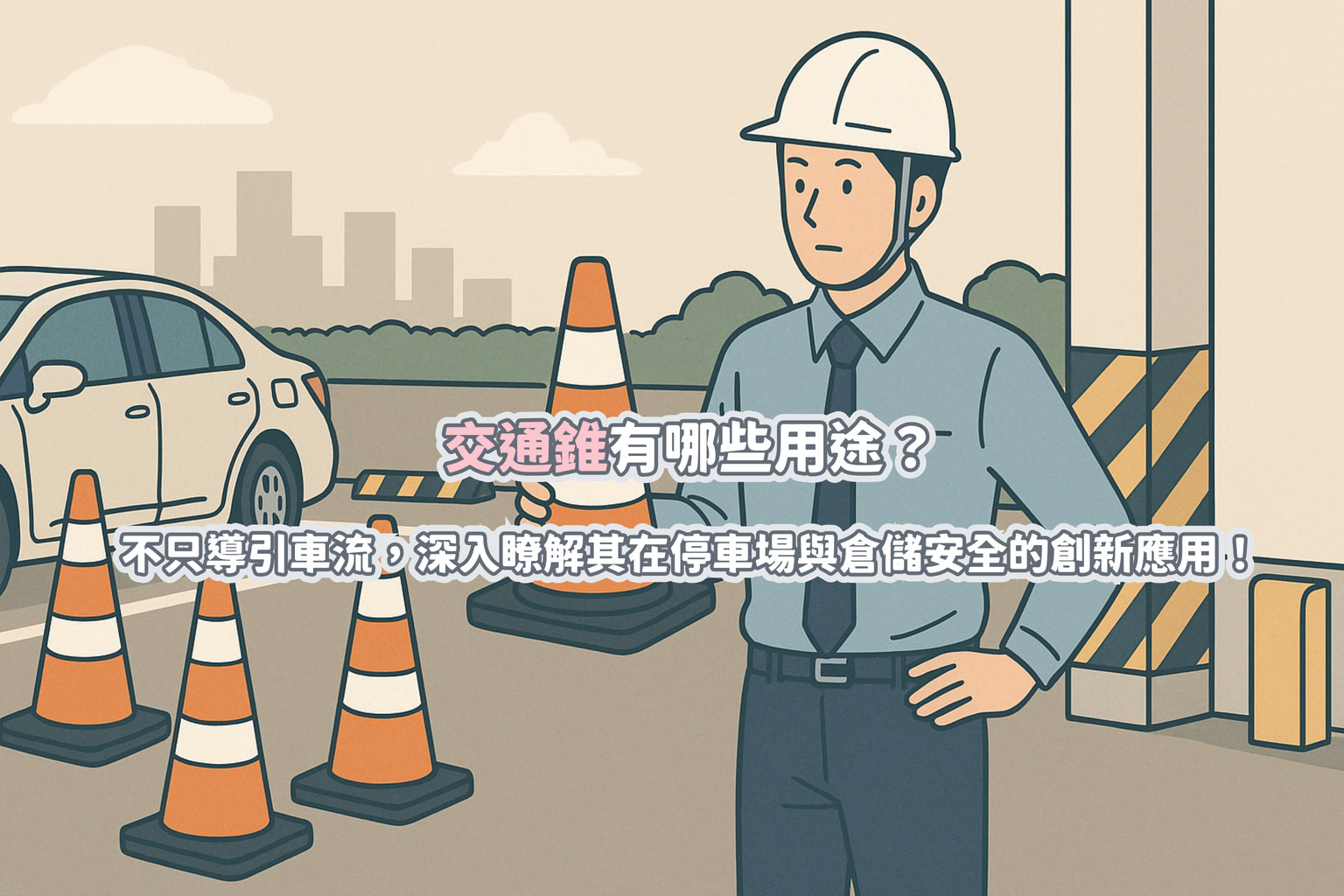 交通錐有哪些用途？不只導引車流，深入瞭解其在停車場與倉儲安全的創新應用！